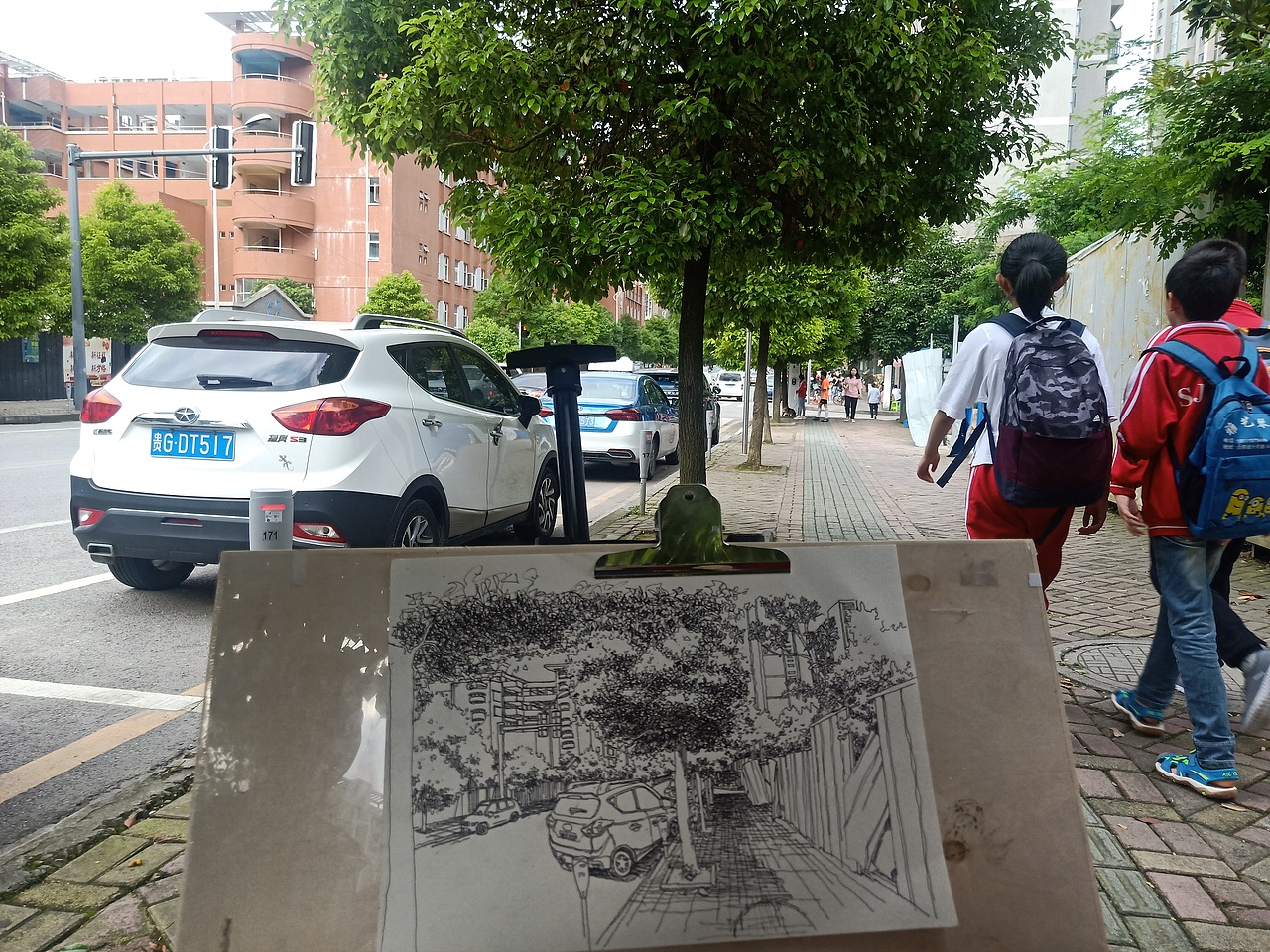 钢笔画手绘表现街景，走到哪画到哪，画画我是认真的（图ZMTY0OTMzNzQ4） - 绘画 - 站酷设计师范炯钢笔画原创素材 - 站酷ZCOOL