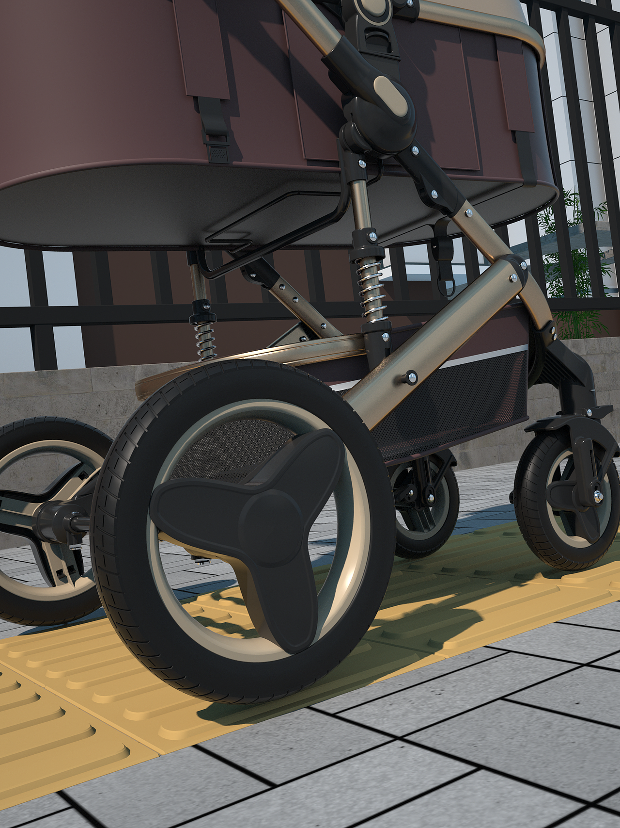 婴儿推车视频 三维展示视频/主图视频/电商视频