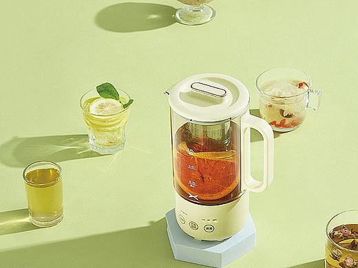 养生壶-静物场景摄影精修图