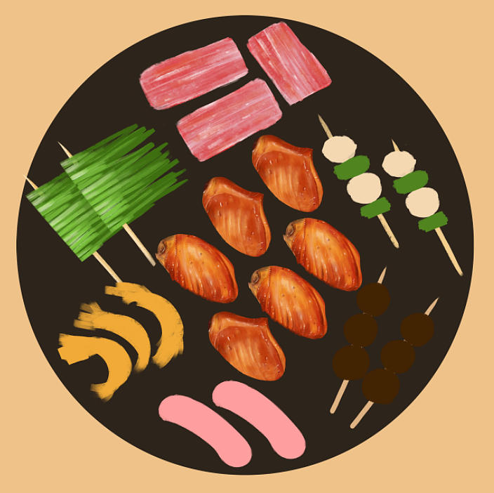 想吃 所以就画下来了