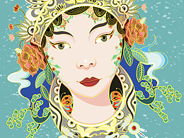 插画海报设计——蚩尤九黎少女