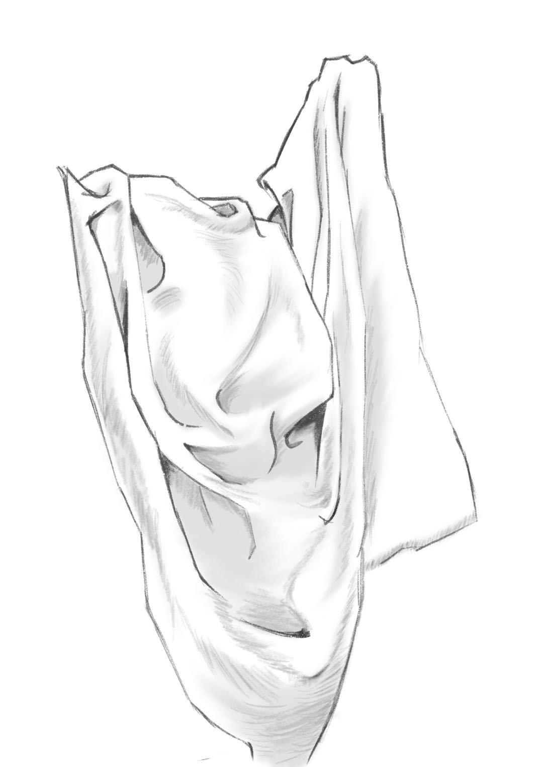 素描学习4布纹(自学插画的程序员)