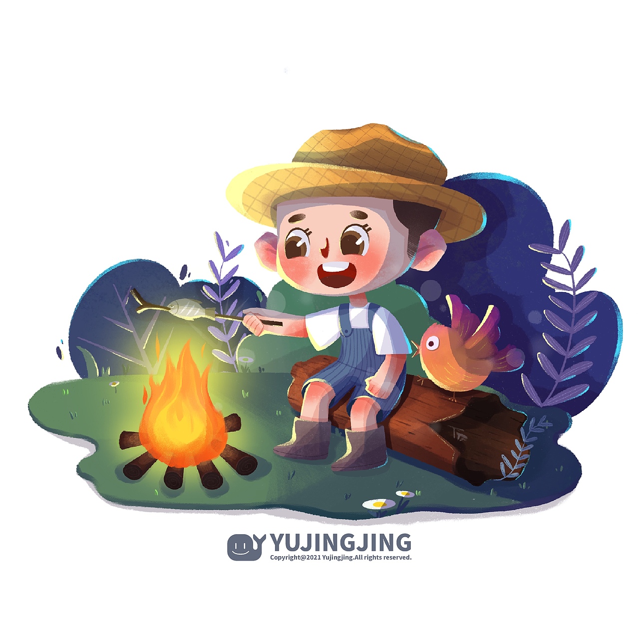 几张小场景（图ZMjY4MjIzMzAw） - 儿童插画 - 站酷设计师鱼京京与鲸原创素材 - 站酷ZCOOL