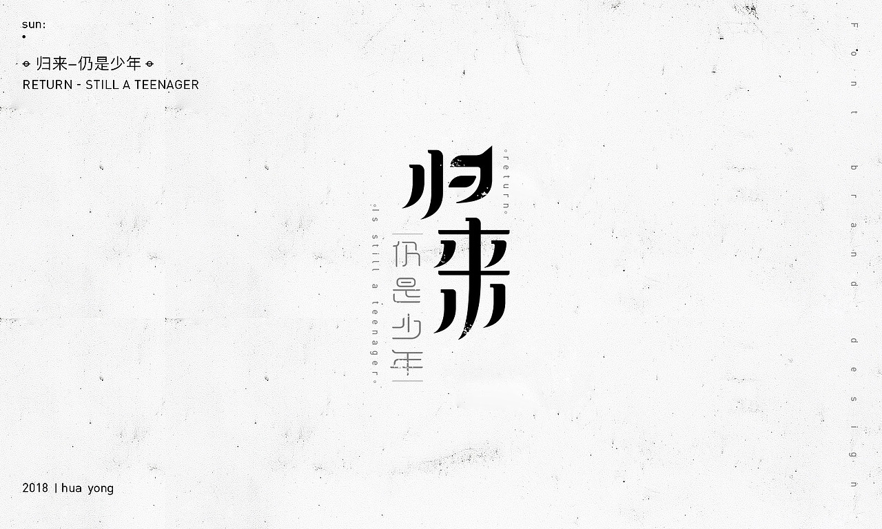 孙华勇_2018小字之二（图ZMTIwODE4MDI4） - 字体/字形 - 站酷设计师華設計所原创素材 - 站酷ZCOOL