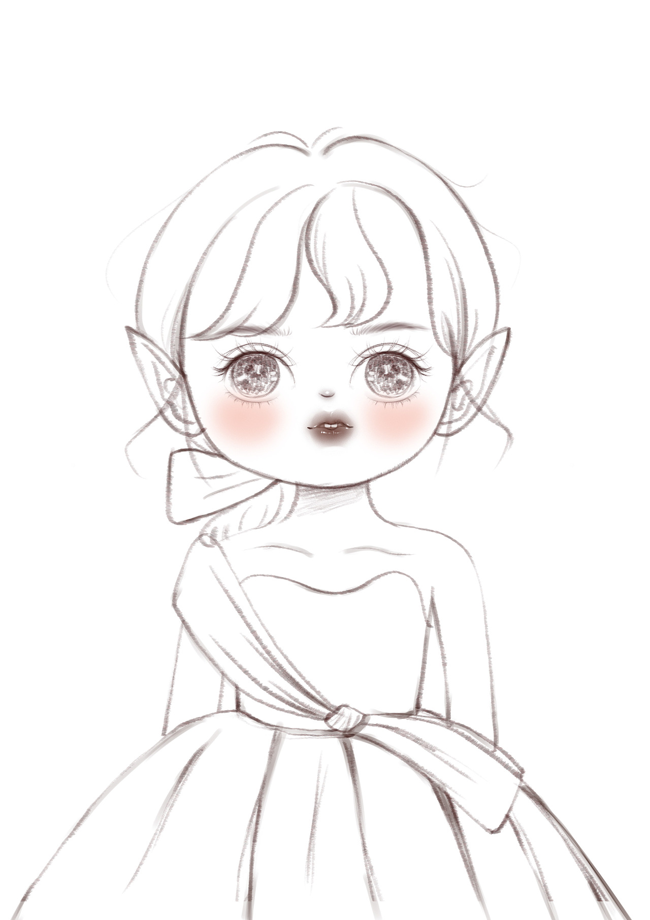 精灵女孩（图ZMjg1MzQ5MzEy） - 创作习作 - 站酷设计师芯子菇凉原创素材 - 站酷ZCOOL