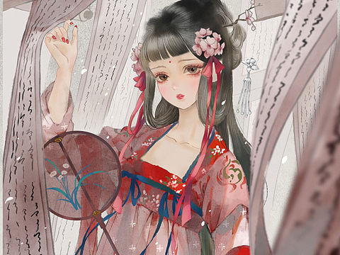 国画风插画(日常练习打卡)