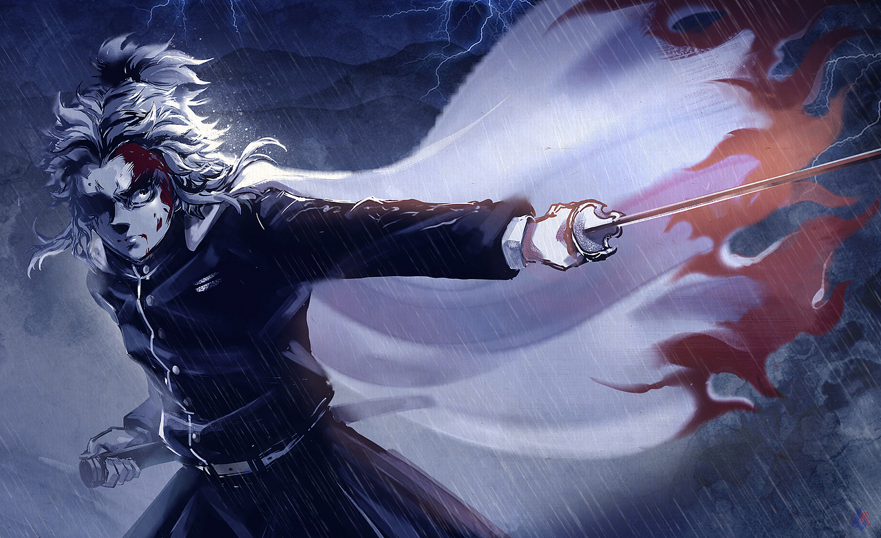 鬼灭之刃无限列车-炼狱杏寿郎同人