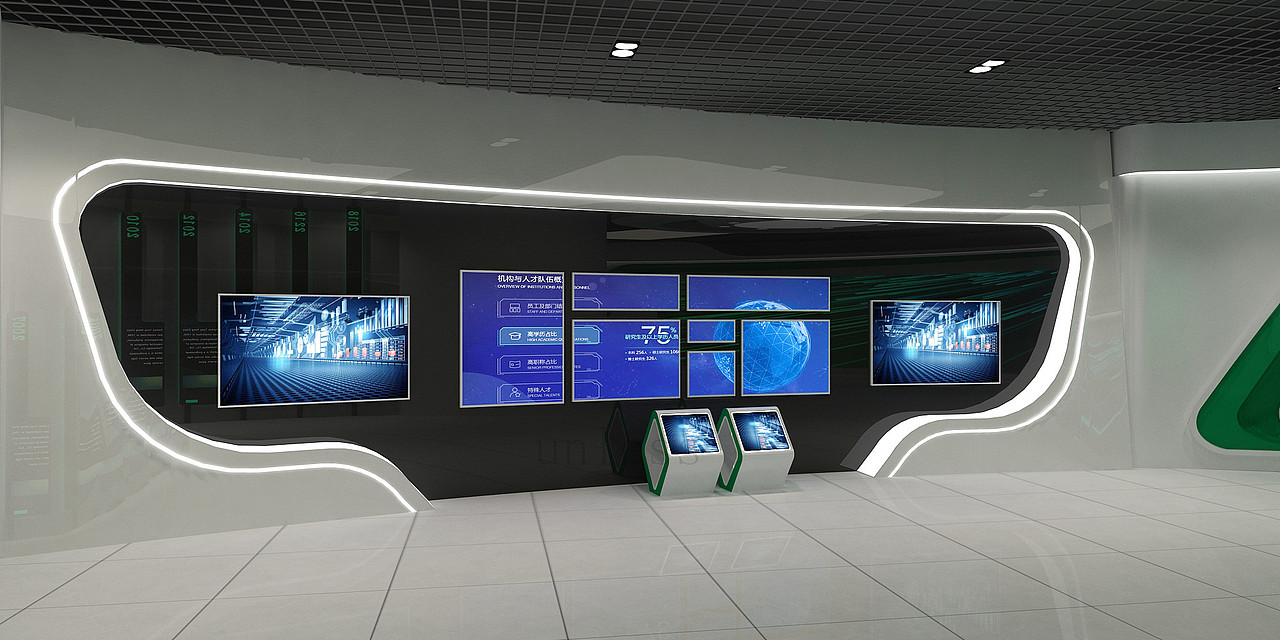 生物科技企业展厅（图ZMjgxMTUwNTky） - 其他空间 - 站酷设计师Bigggg原创素材 - 站酷ZCOOL