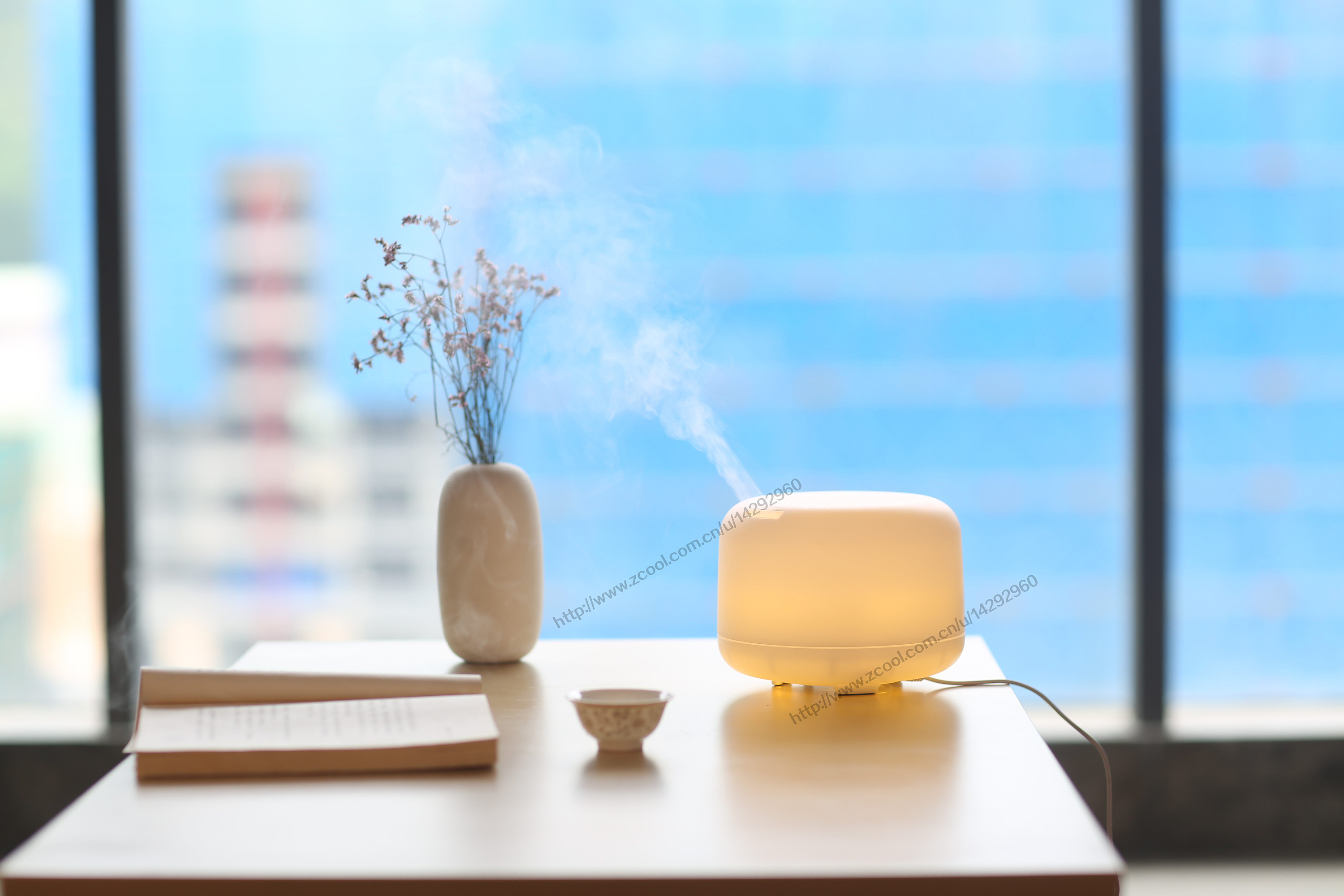 无印同款香薰机产品场景图拍摄