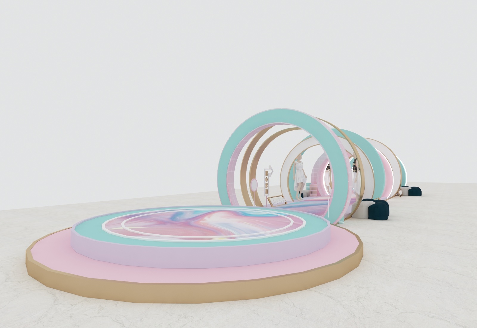 走秀美陈|空间|室内设计|你也叫石头吗 - 原创作品 - 站酷 (zcool)