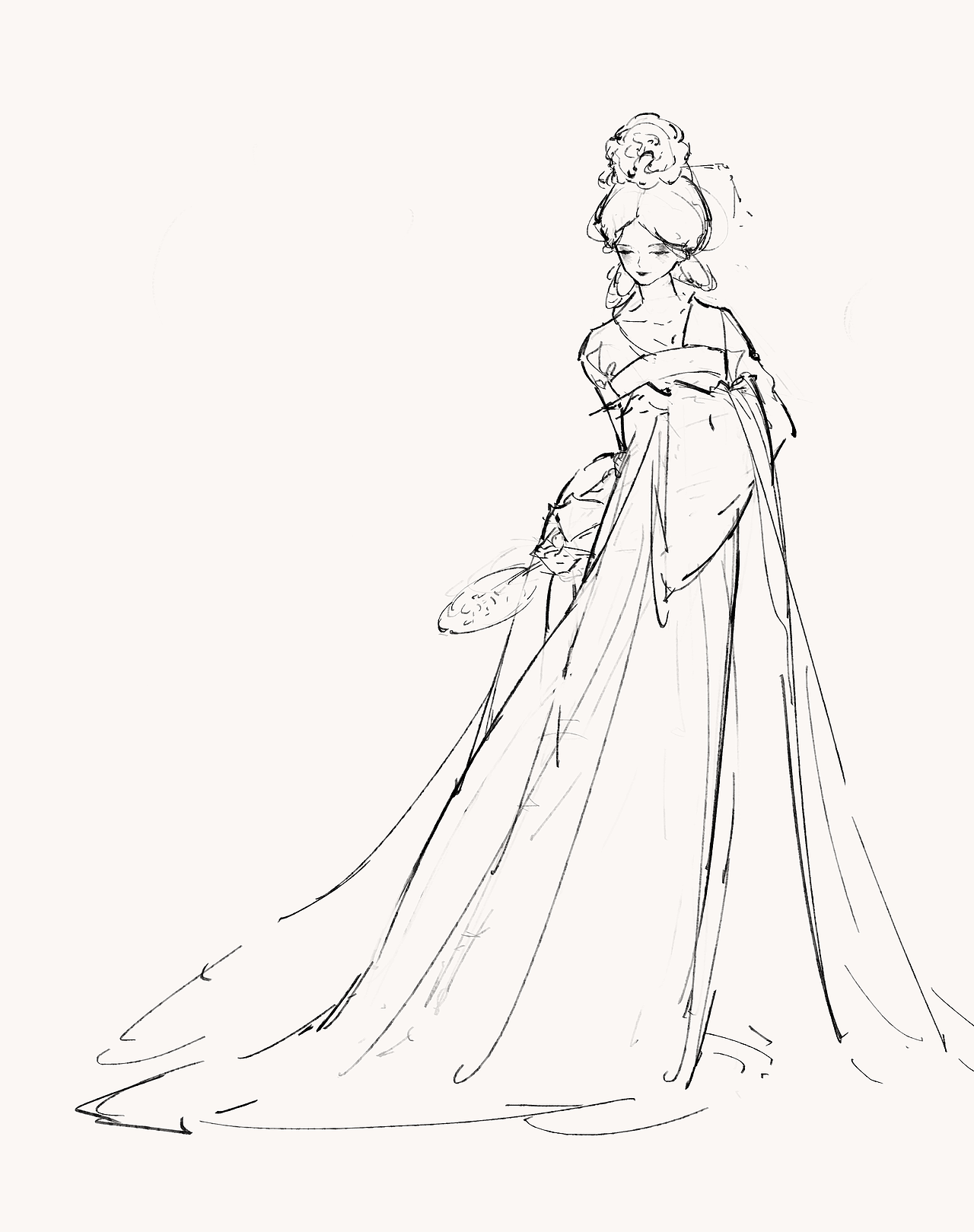 【绘画过程】芙蓉不及美人妆