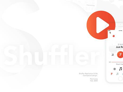 Shuffler(跑步-音乐-社交) App Ui/Ux 