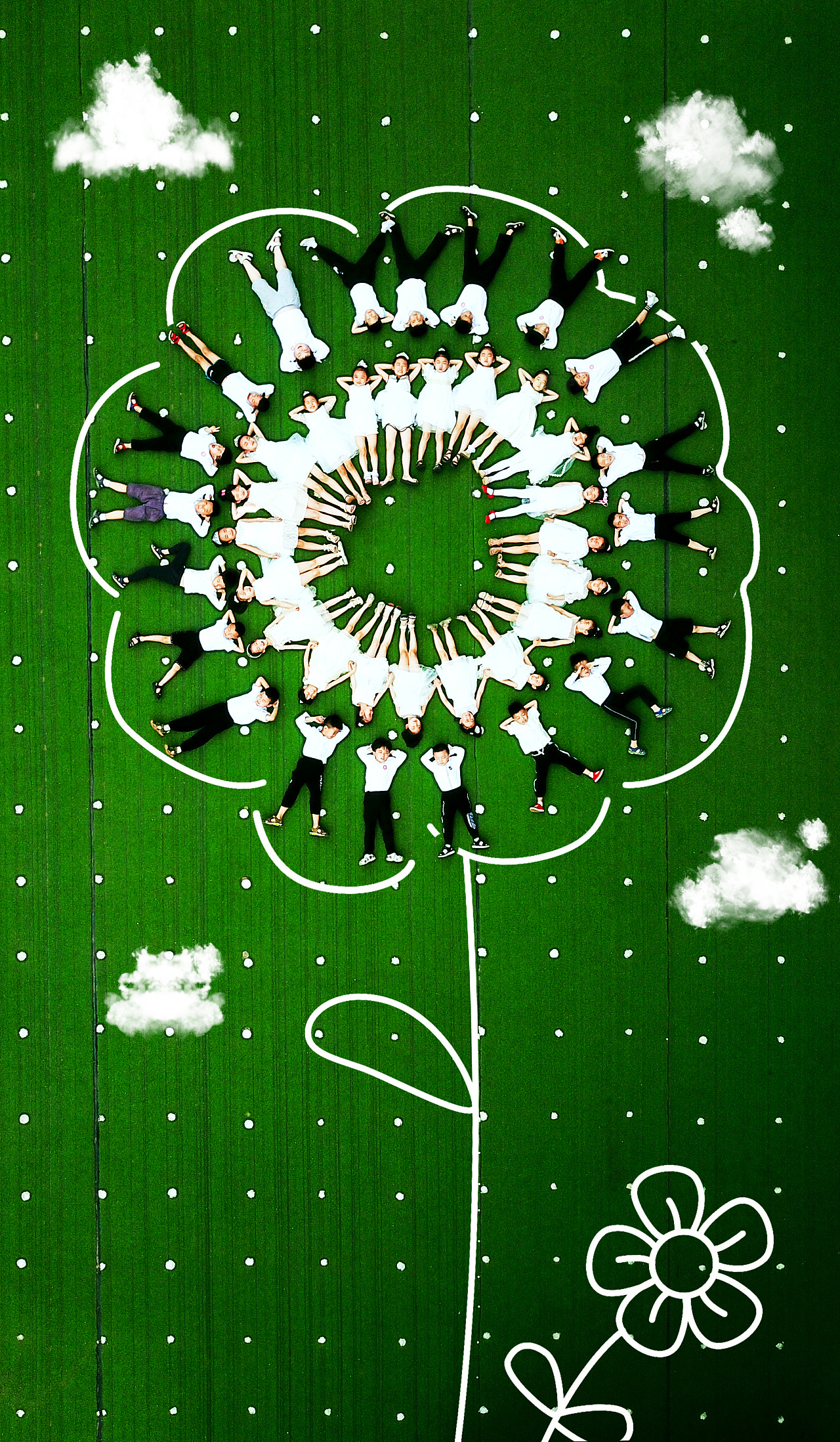 创意航拍毕业照(含素材)