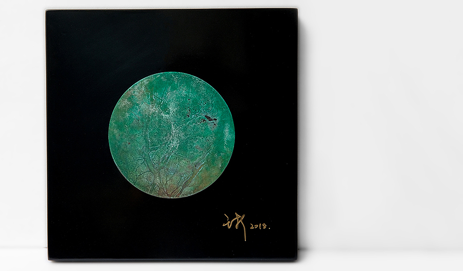 五玄土 || 《青黛含翠》之铜画（图ZMTQ4NjgyMTQ4） - 生活用品 - 站酷设计师五玄土原创素材 - 站酷ZCOOL