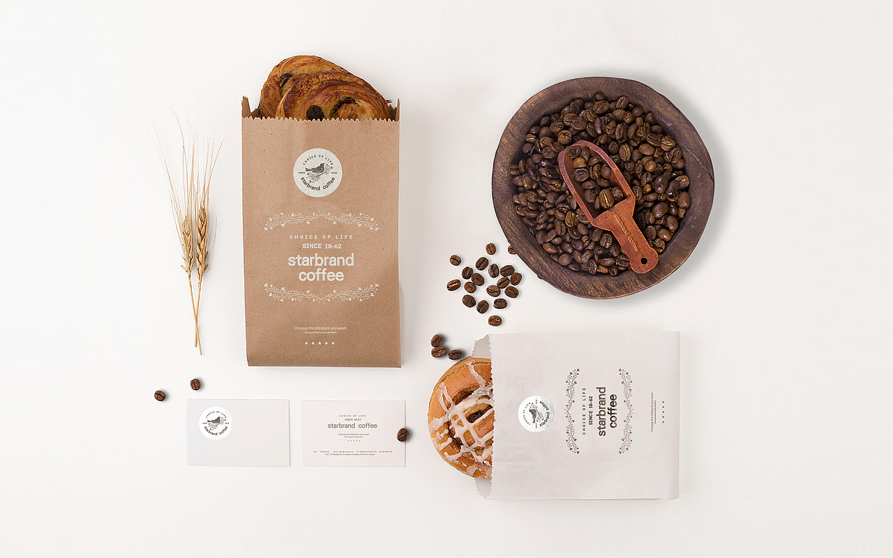 咖啡店 西点店品牌VI设计 by 心铭舍