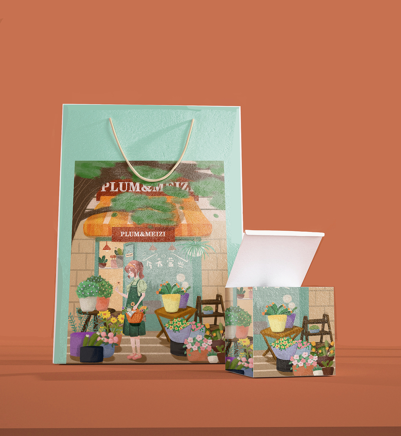 【繁星计划第二期】梅子的花店（图ZMzE2MzM2OTI0） - 创作习作 - 站酷设计师夕木之灵原创素材 - 站酷ZCOOL