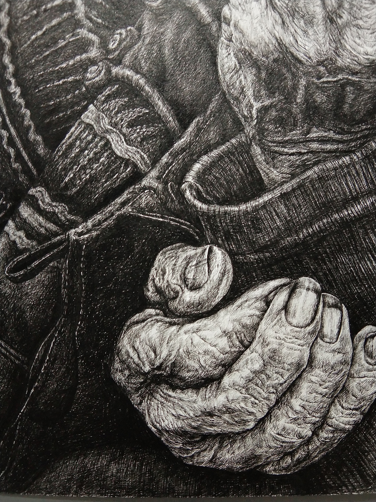 钢笔画，素描，写实人物，藏族，岁月（图ZMTQ4ODk2MjI0） - 商业插画 - 站酷设计师喜果文化原创素材 - 站酷ZCOOL