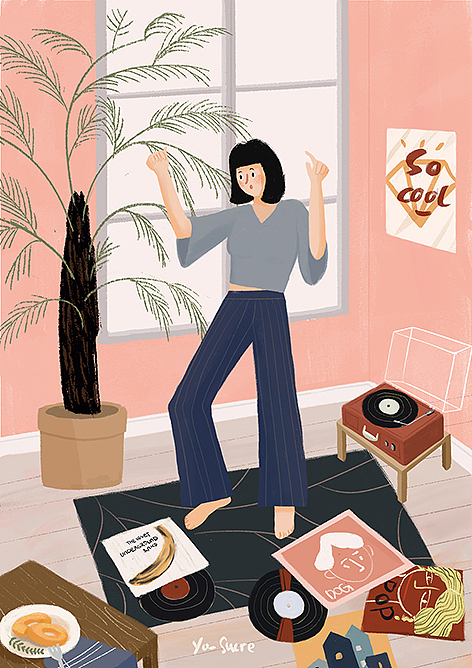 一个人（图ZMTUyMTE2NDMy） - 商业插画 - 站酷设计师yo_sucre原创素材 - 站酷ZCOOL