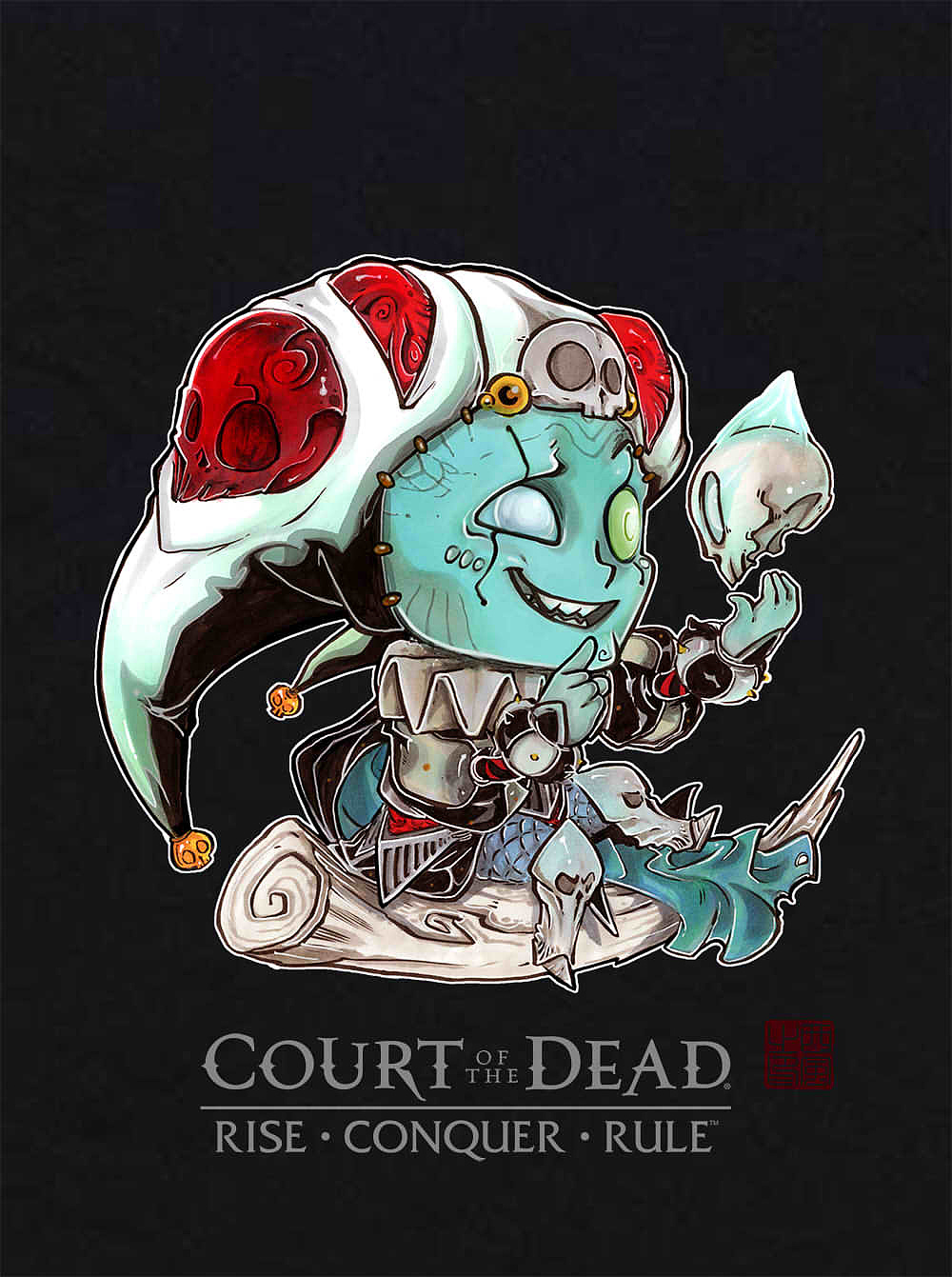 courtofthedeadq版插画by西风jiepeng