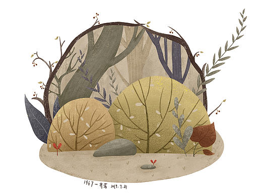 【兒插】植物小場景（個人主頁-ZMzgxMTIwNjQ=） - 兒童插畫 - 站酷設計師齊落原創(chuàng)素材 - 站酷ZCOOL