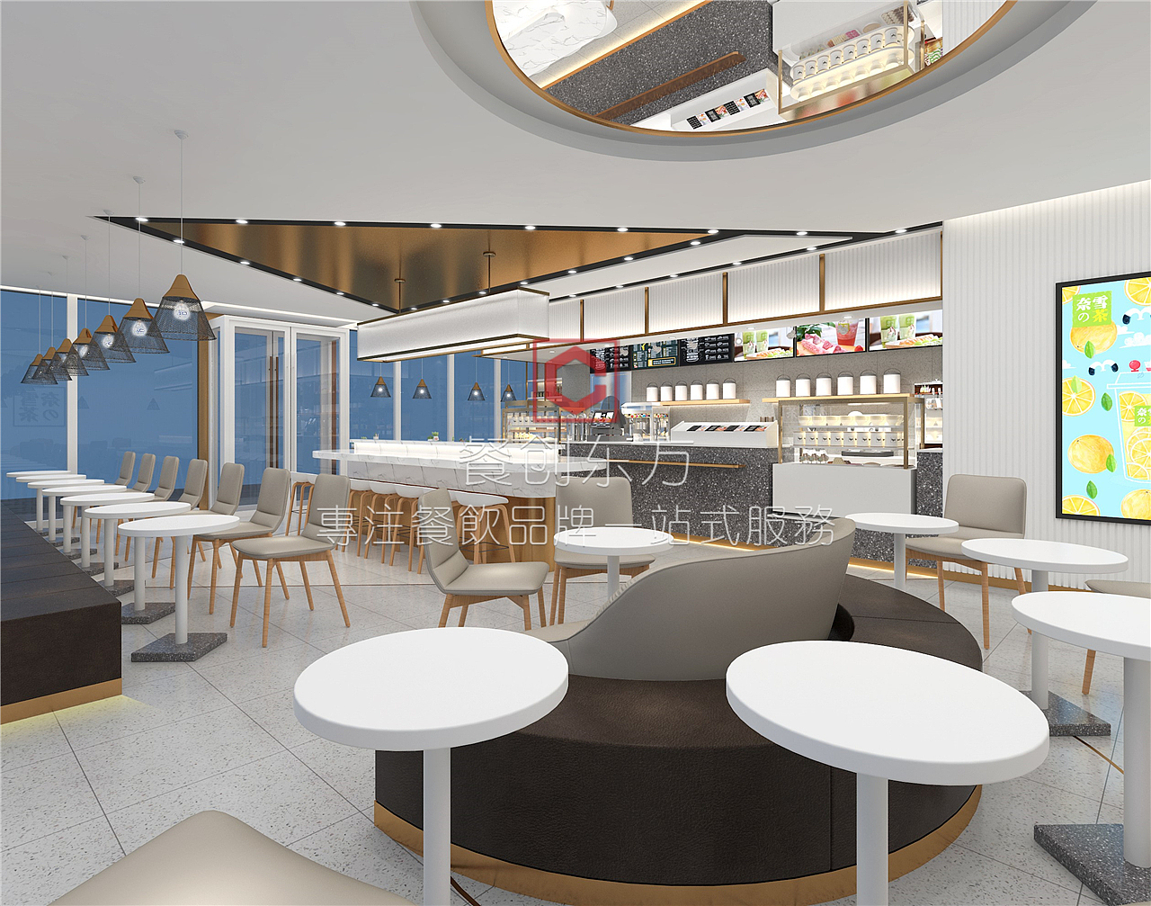 奈雪的茶店面設(shè)計（圖ZMjEwNDc5Njcy） - 家裝設(shè)計 - 站酷設(shè)計師餐創(chuàng)東方品牌策劃原創(chuàng)素材 - 站酷ZCOOL