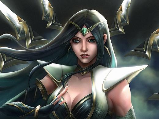 光明女刀锋半身像