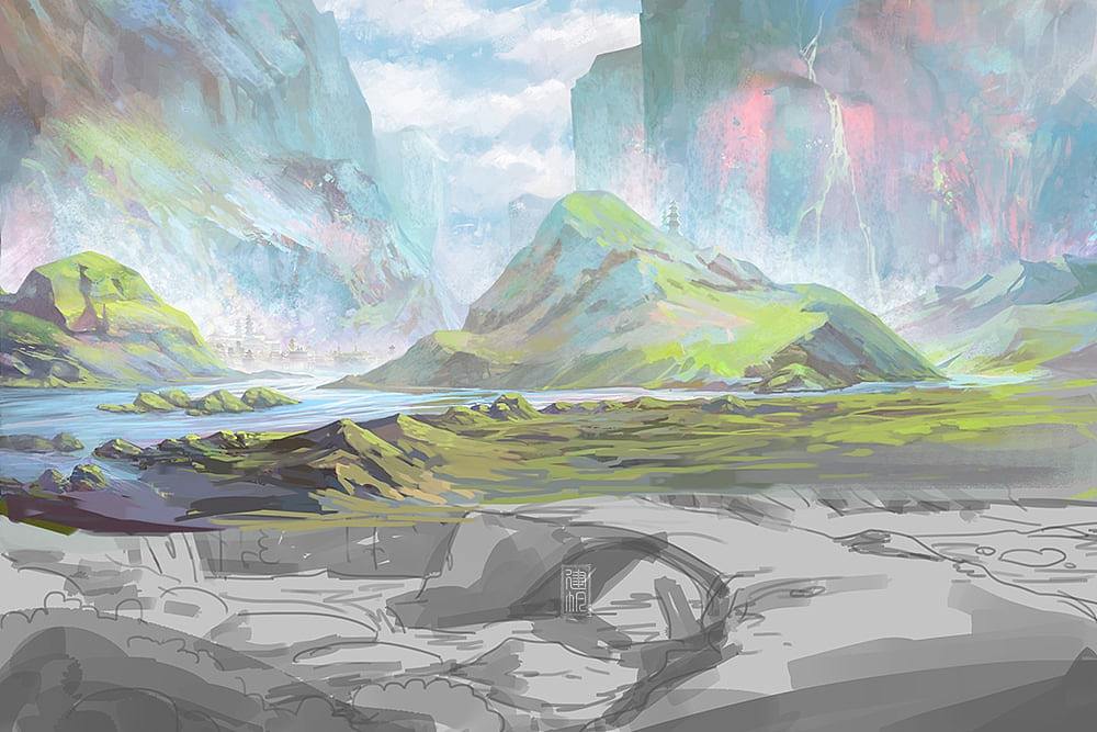 心有山河，自有色。（图ZMjQyNzg1NDQw） - 创作习作 - 站酷设计师建帆原创素材 - 站酷ZCOOL