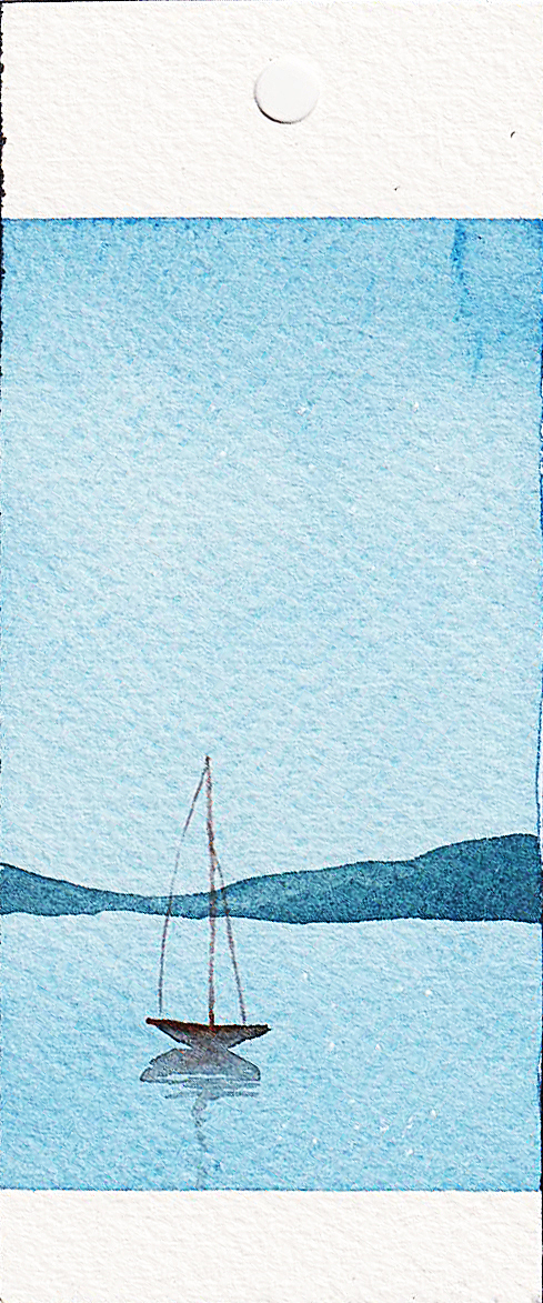 小张：夜空水彩书签（图ZODI3ODY5MTI=） - 绘画 - 站酷设计师張曉晴原创素材 - 站酷ZCOOL