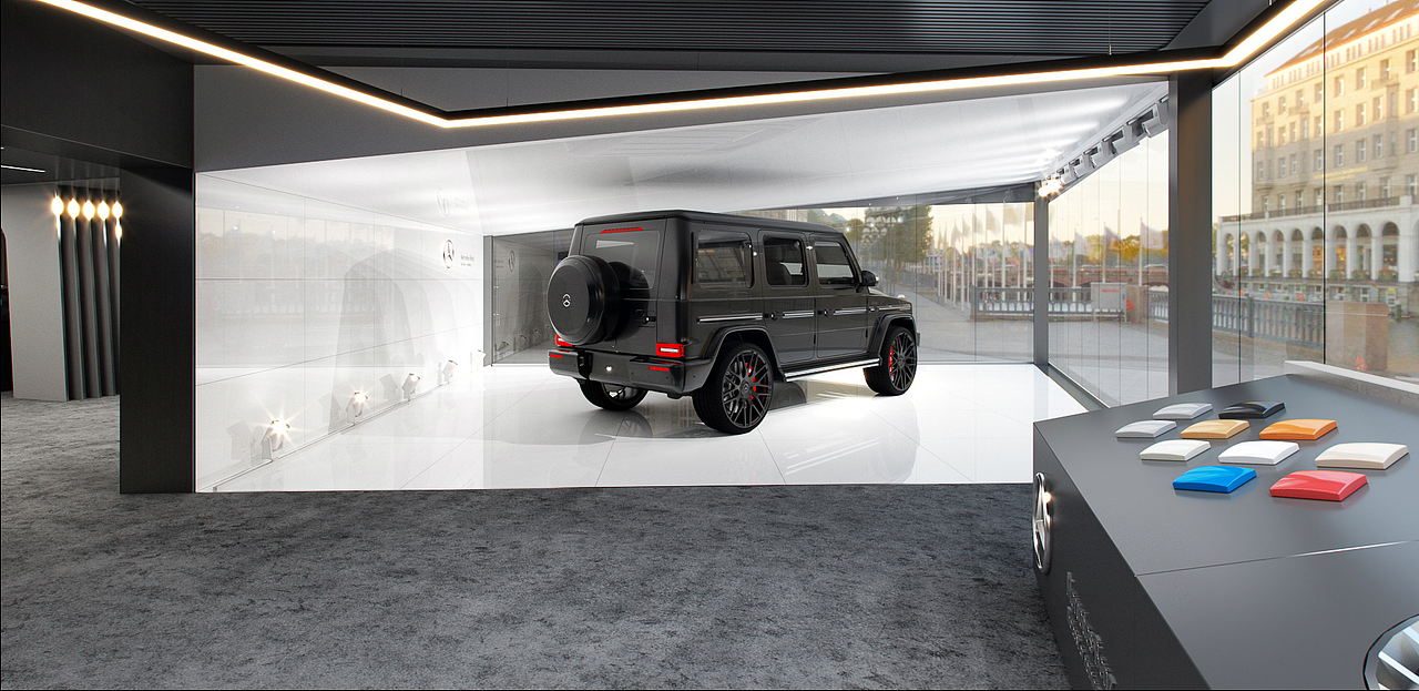 Mercedes-Benz 大G外展点设计方案