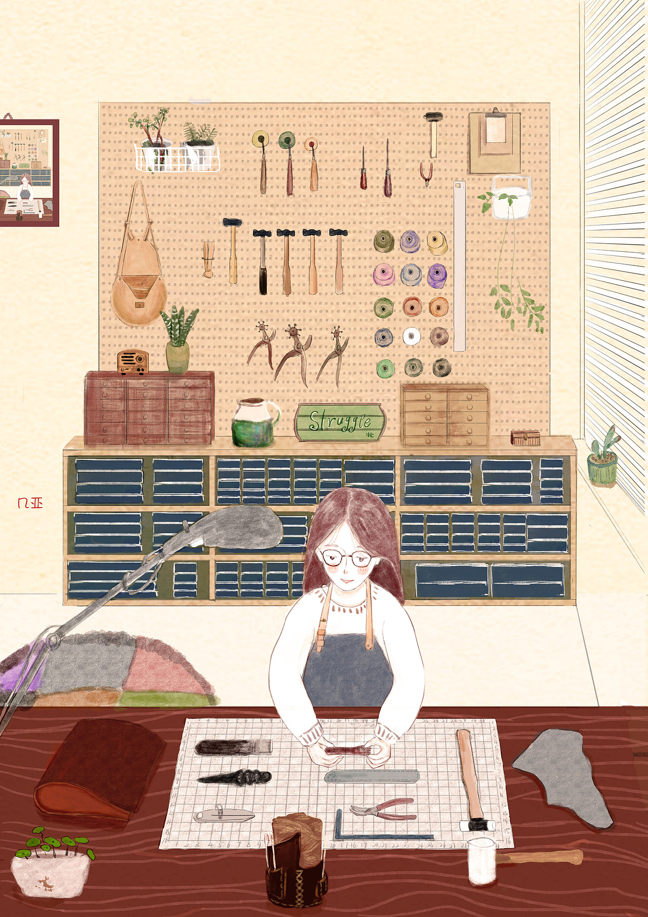 我身边的手工爱好者|插画|创作习作|几亚_原创作品-站酷zcool