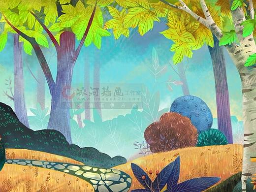 商业插画欧美风格扁平插画儿童低幼插画绘本