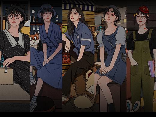 女孩儿和她的娃娃们