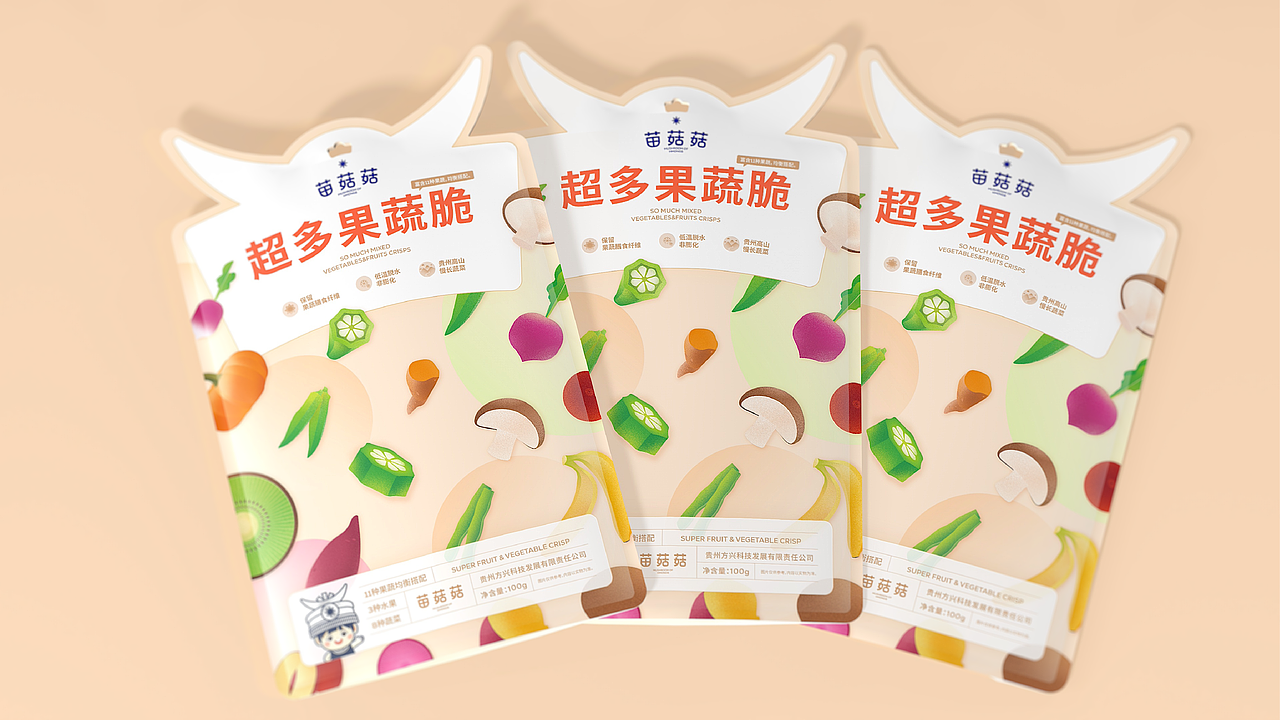 陈义文品牌设计作品丨苗菇菇果蔬脆 45