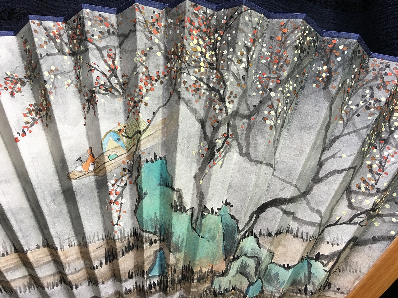 山水扇面（图ZOTA4NTY0MjA=） - 绘画 - 站酷设计师icepain原创素材 - 站酷ZCOOL