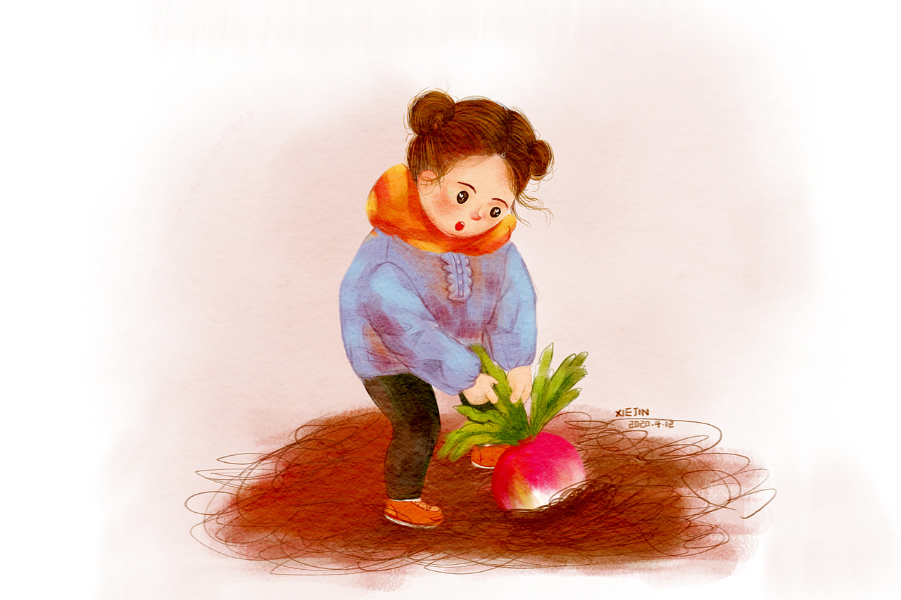 点滴生活记录于2020年春节拔萝卜