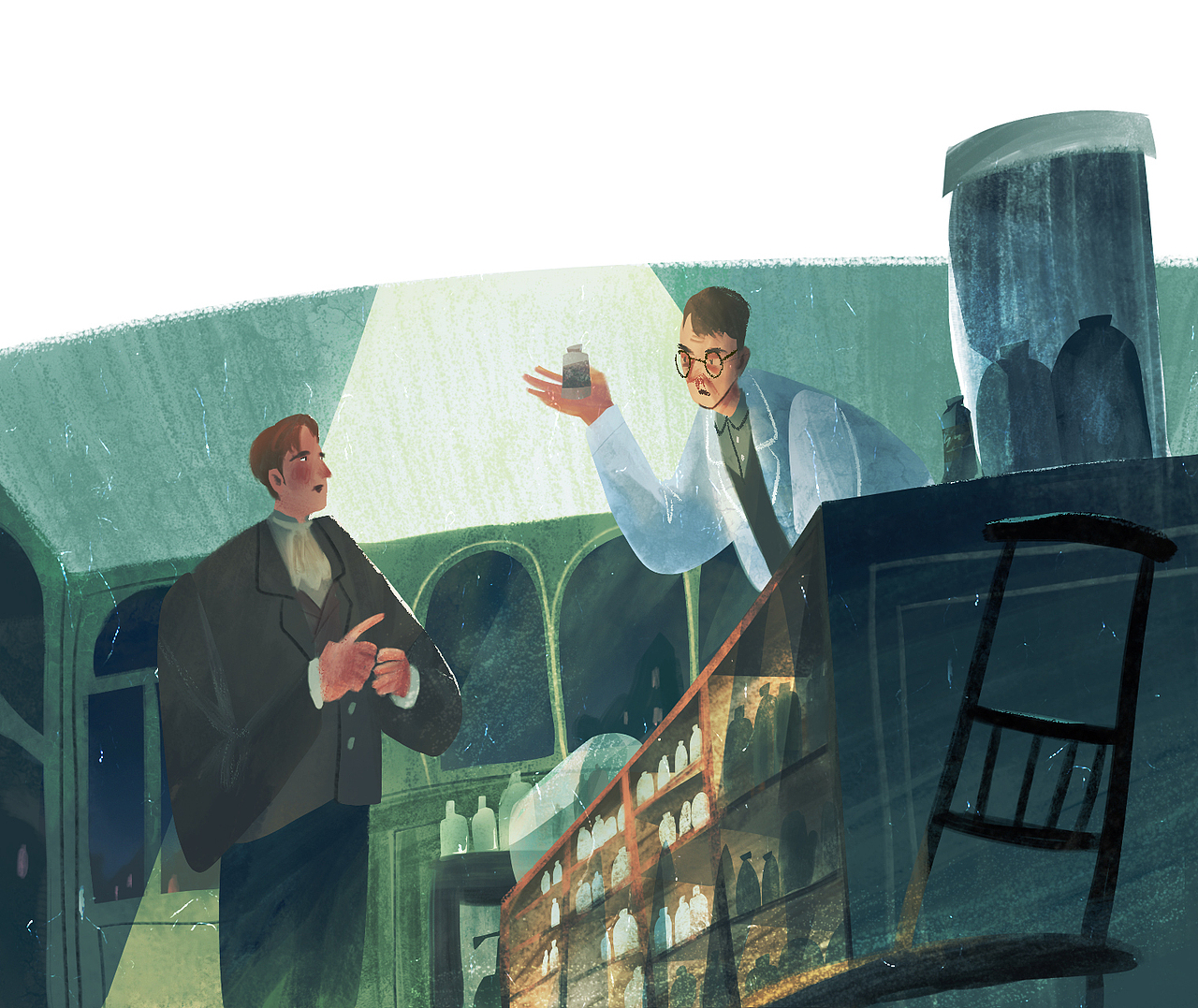 百词斩《双城记》配图（图ZMTgxNDIxMzQw） - 商业插画 - 站酷设计师JX简晰原创素材 - 站酷ZCOOL