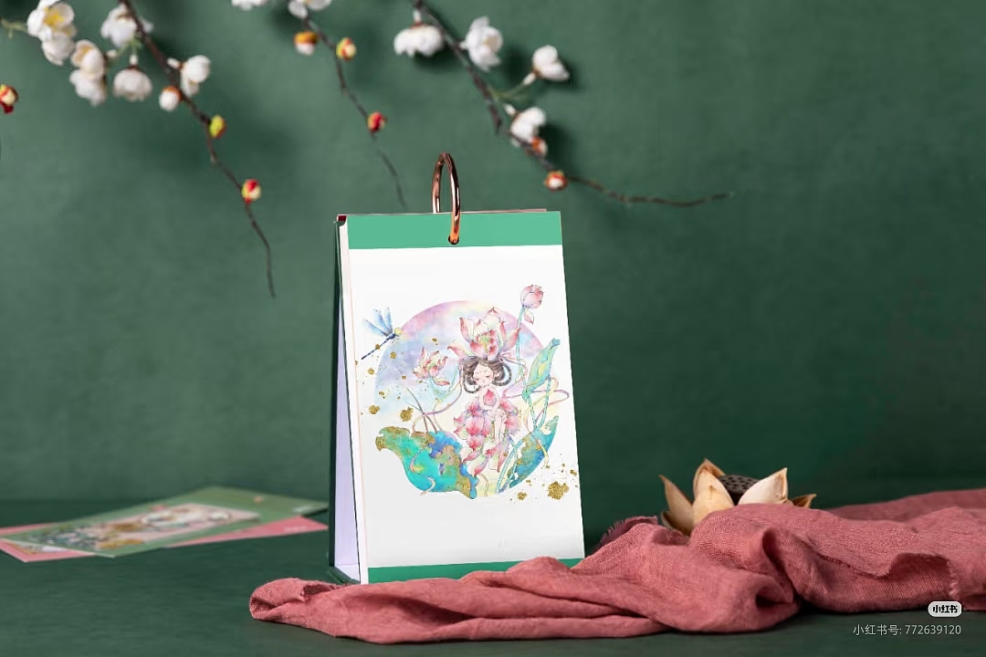 十二花神半合集:菊花、桂花、芙蓉花、桃花、荷花鸢尾