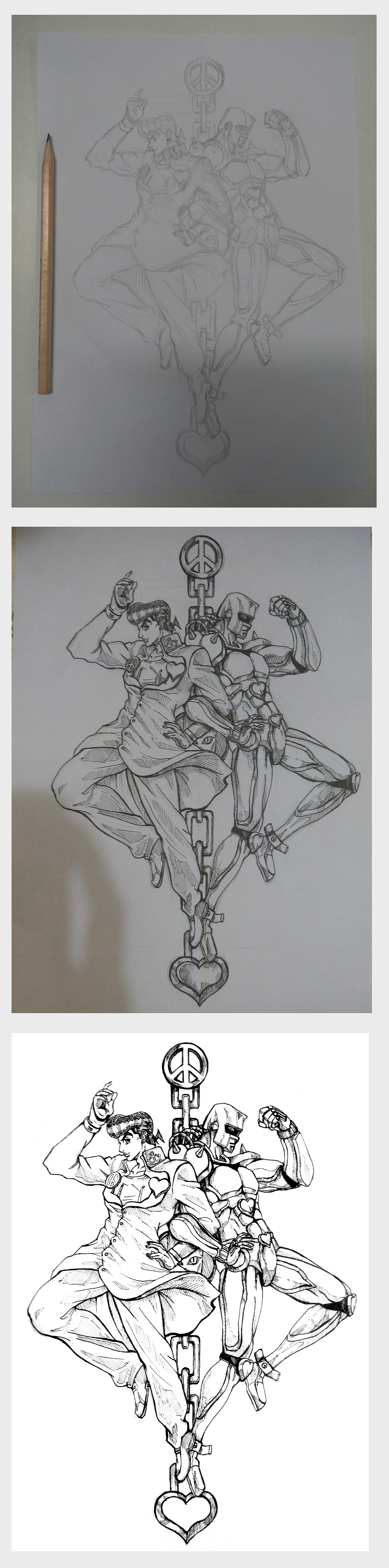 《jojo的奇妙冒险》东方仗助（图ZODc0NzM1NzI=） - 单幅漫画 - 站酷设计师CCFFGGGG原创素材 - 站酷ZCOOL