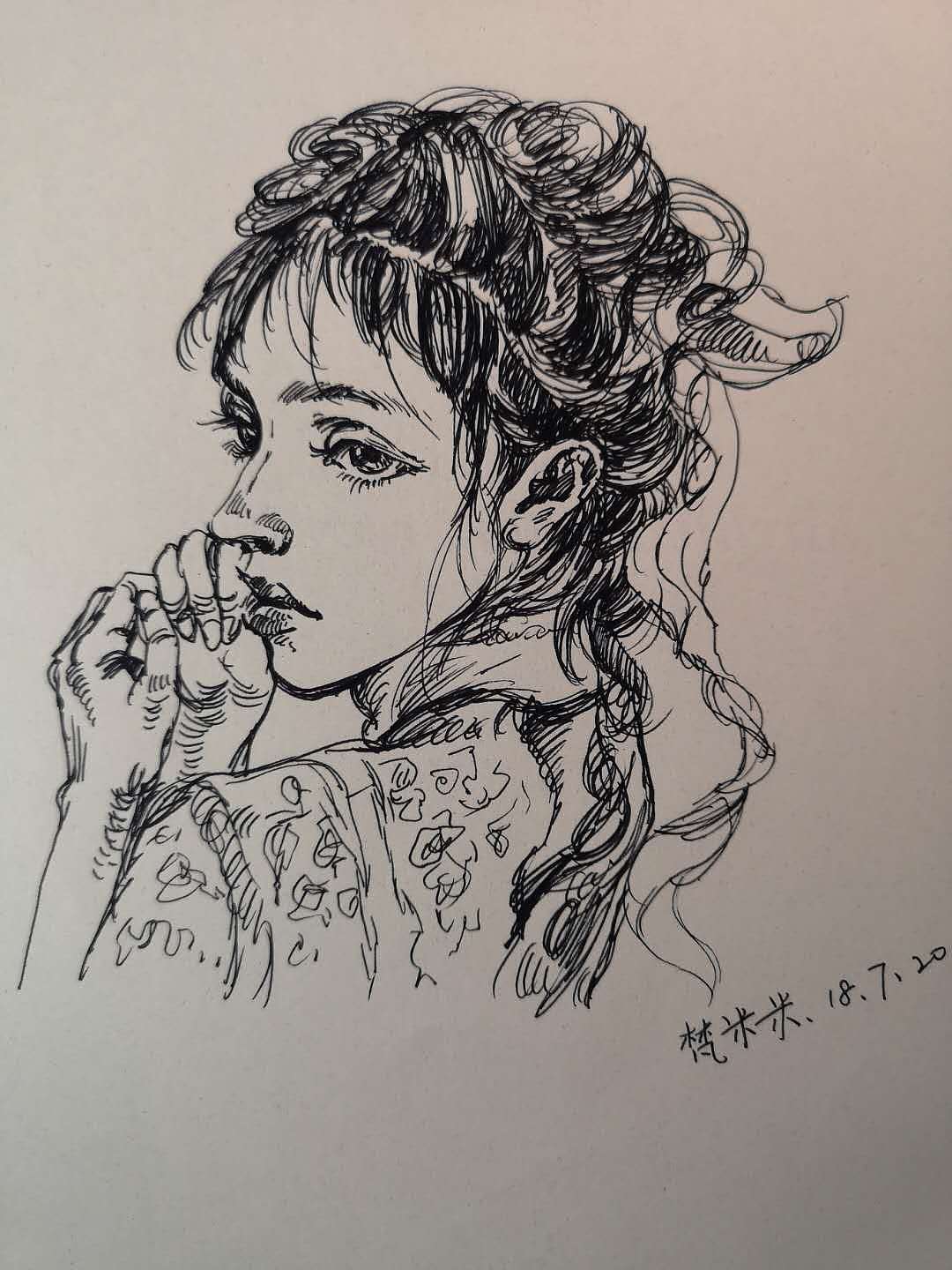 速寫（圖ZMTI4NzM0MjQw） - 繪畫 - 站酷設(shè)計師梵米米原創(chuàng)素材 - 站酷ZCOOL