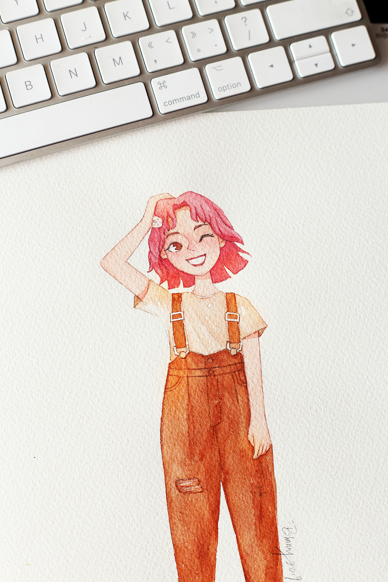 眨眼女孩|插画|创作习作|binny姐_原创作品-站酷zcool