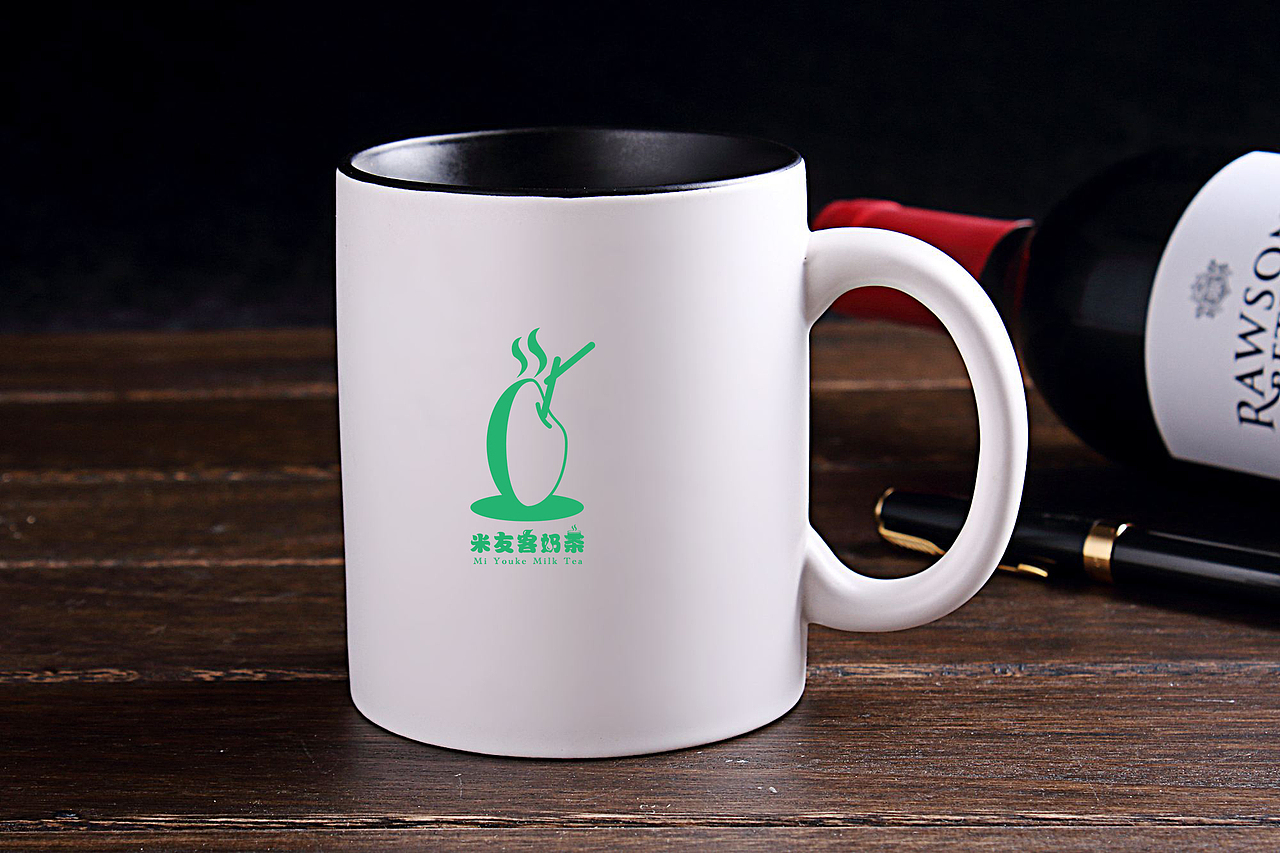 奶茶logo海报
