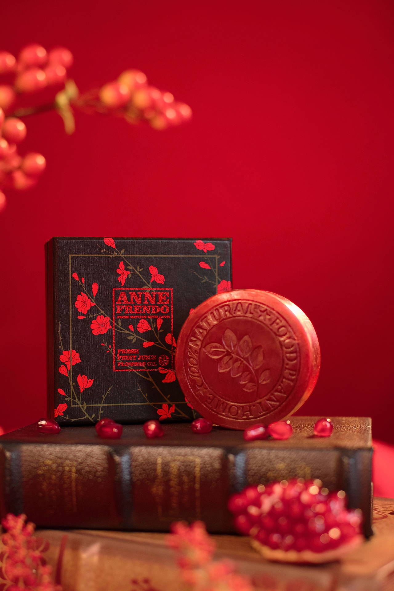 红色盛宴 I 红石榴洁面皂产品拍摄