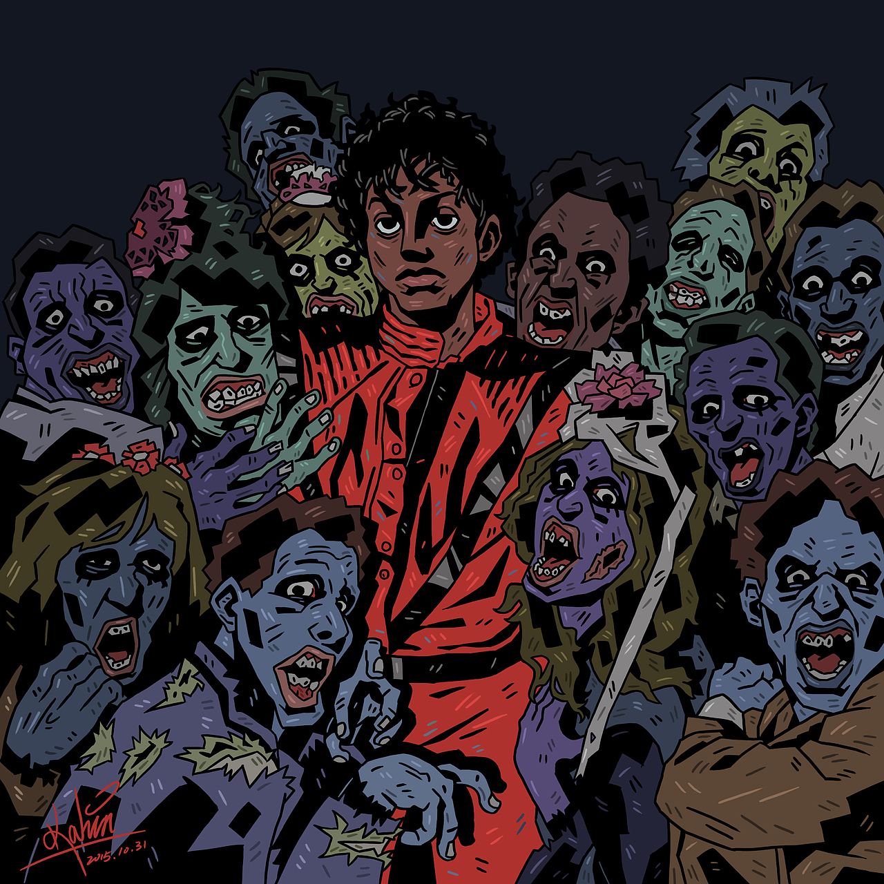 2015 万圣节（图ZMzYxNzQ3Mjg=） - 创作习作 - 站酷设计师Kahin_Wu原创素材 - 站酷ZCOOL