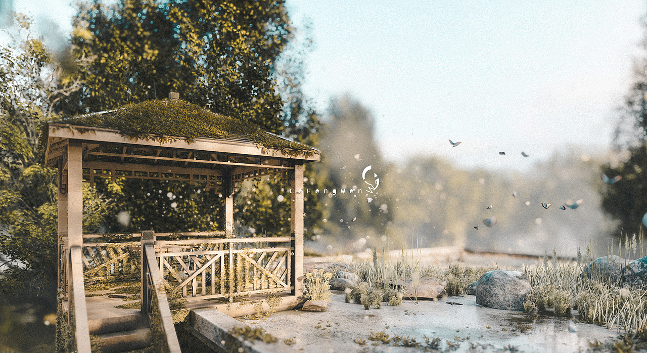 《雨林小屋》（图ZMjQxNDg0MDky） - 场景 - 站酷设计师侧疯文原创素材 - 站酷ZCOOL