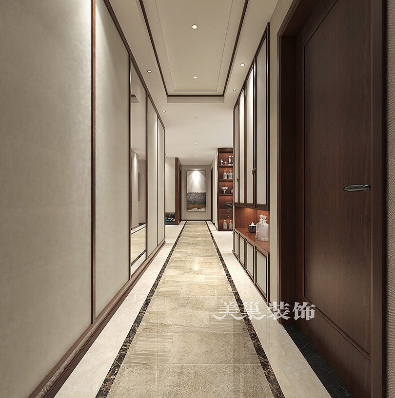 永威迎宾府136平三室两厅新中式案例——效果图