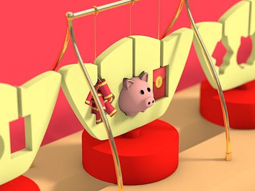 【循环动画】猪年恭喜发财~