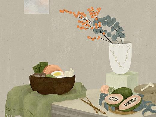三餐小食（个人主页-ZNTE5NTkxNzI=） - 商业插画 - 站酷设计师卡克妮娜chacnina原创素材 - 站酷ZCOOL