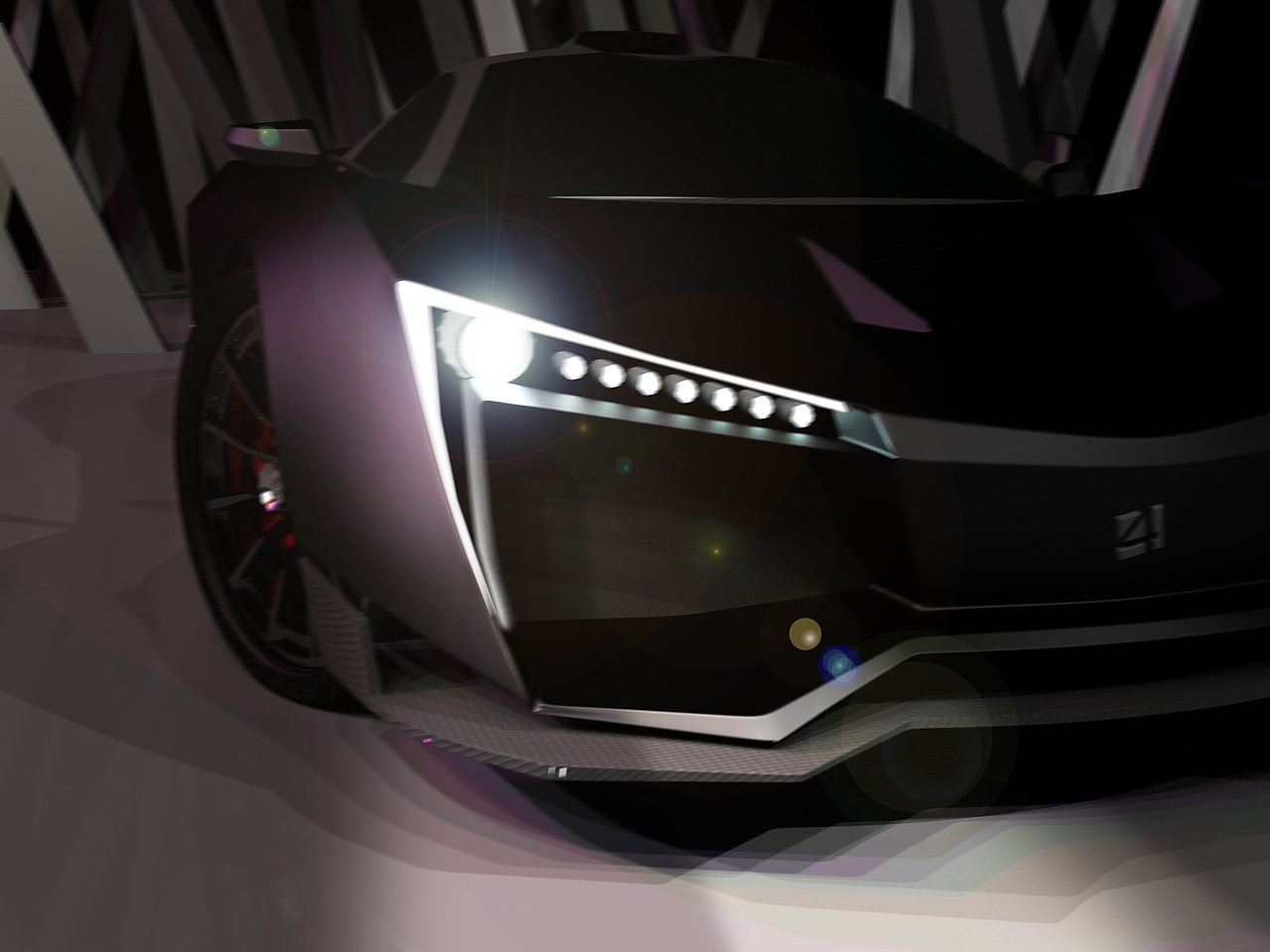 我设计的超跑----渲染练习升级~