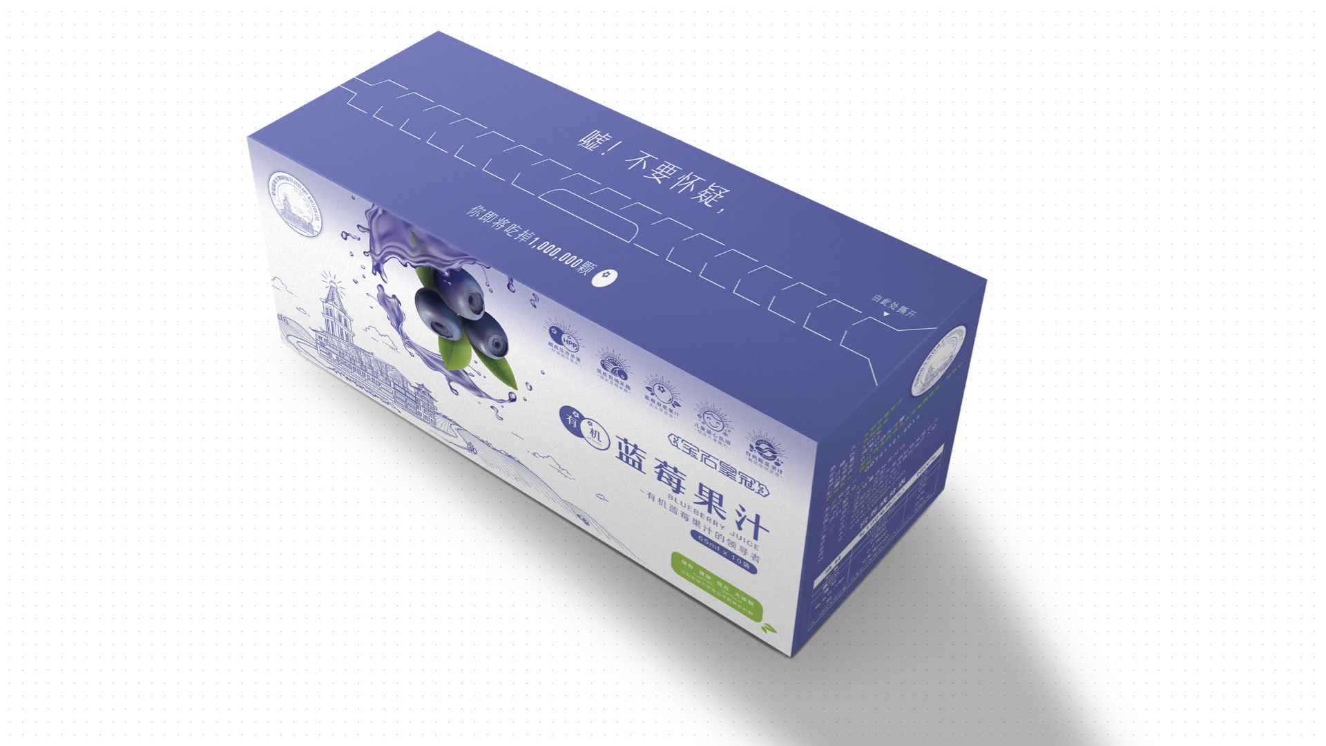 有机蓝莓果汁包装设计提案