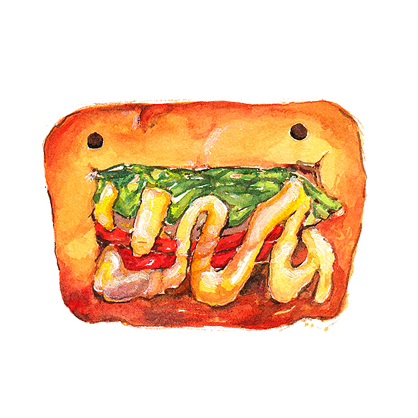 汉堡手绘和排版练习（图ZMTY4NjIxMzI4） - 创作习作 - 站酷设计师IRIS1204原创素材 - 站酷ZCOOL